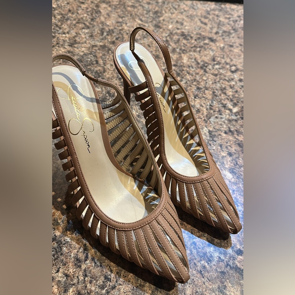 Jessica Simpson Brown Heels